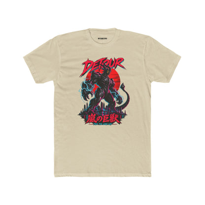 Detour Kaiju Graphic Tee — Retro Monster Shirt with Japanese Text