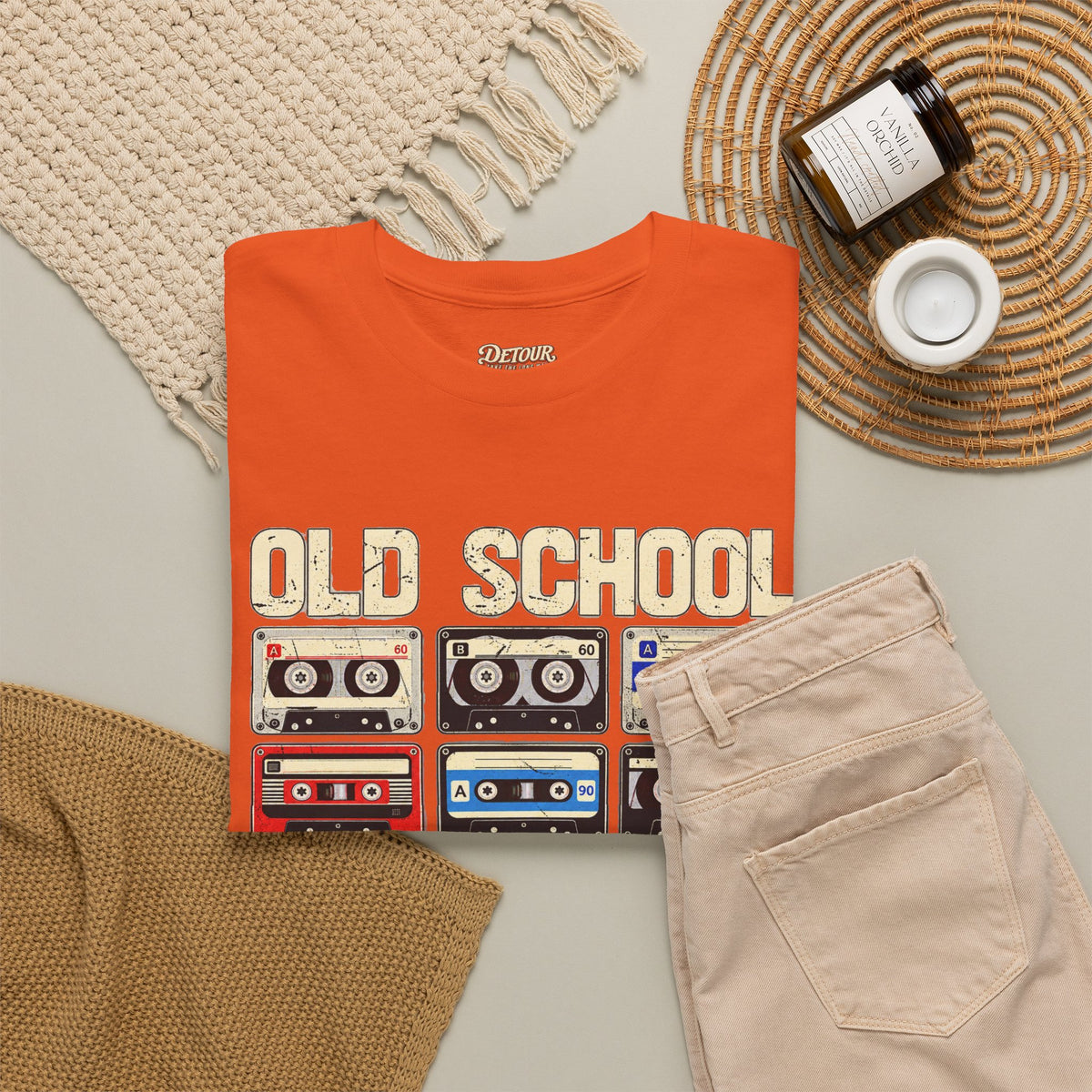 Old School Playlist Cassette Tape T-Shirt