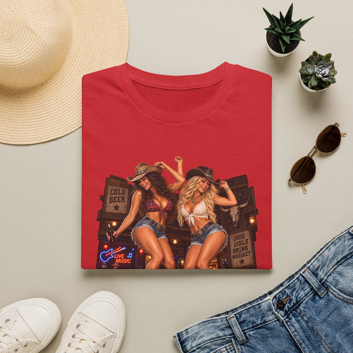 Honky Tonk Women T-Shirt — Country Cowgirl Graphic Tee