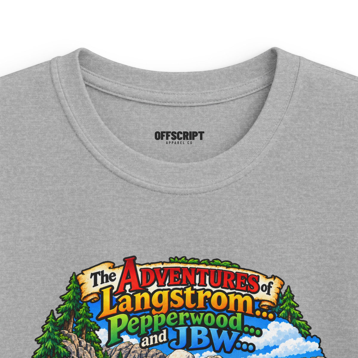 Kids Tee — Adventure of Langstrom Pepperwood Club Vintage Camp Graphic