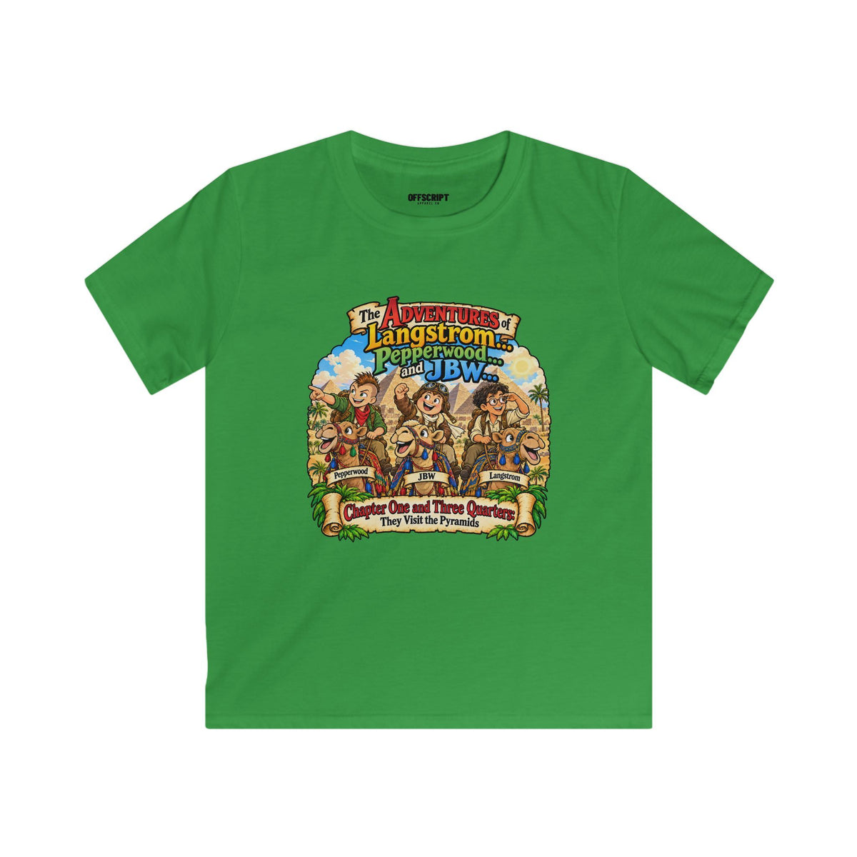 Kids Adventure T‑Shirt — "The Adventures of Langstrom & Pepperwood" Fantasy Design