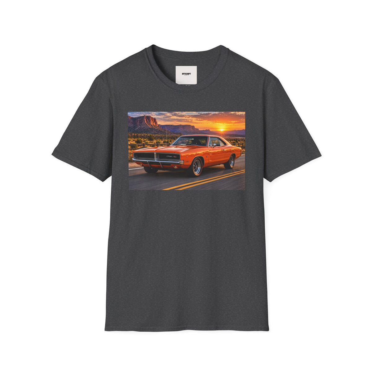 Classic Muscle Car Sunset T-Shirt