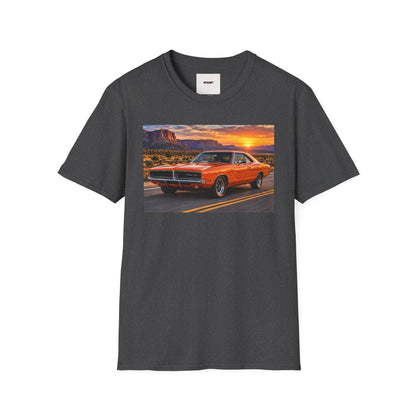 Classic Muscle Car Sunset T-Shirt