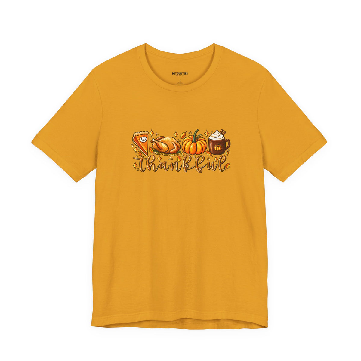 Thankful Harvest Tee — Thanksgiving Pumpkin & Pie Fall Shirt