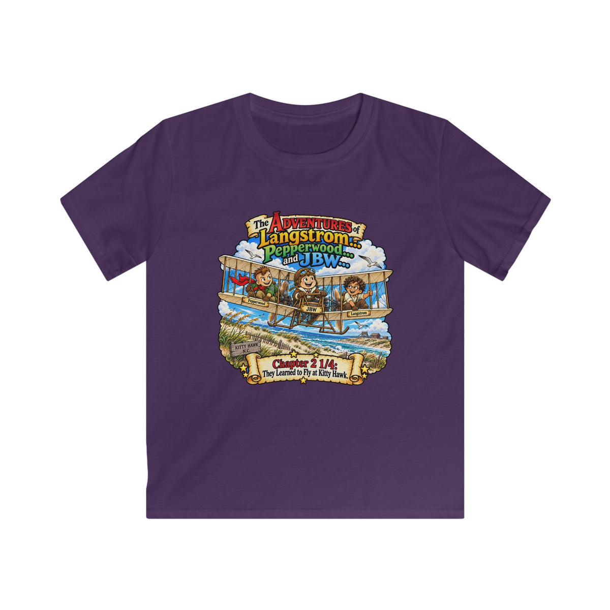 Kids Adventure Tee — Langstrom's Pepperwood J.B.W.S. Vintage Nature Graphic