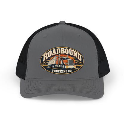 Roadbound Trucking Co. Trucker Cap - Retro Semi Truck Snapback Hat