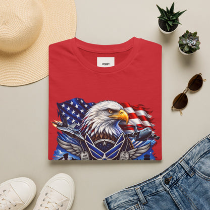 Air Force Veteran Eagle T‑Shirt — U.S. Flag Military Tribute