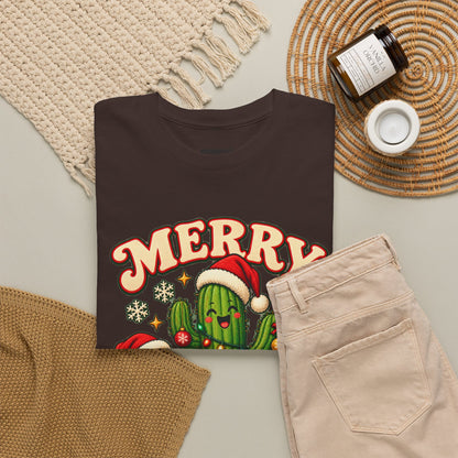 Merry Cactus Christmas Tee — Festive Holiday Cactus Shirt