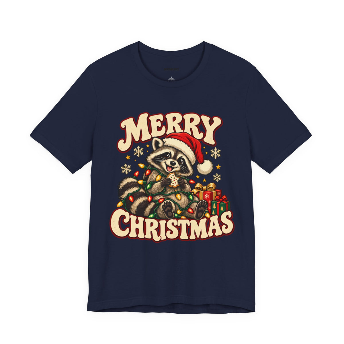 Merry Christmas Raccoon Tee