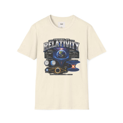 Theory of Relativity T-Shirt — Science Graphic Tee with Earth & Equations