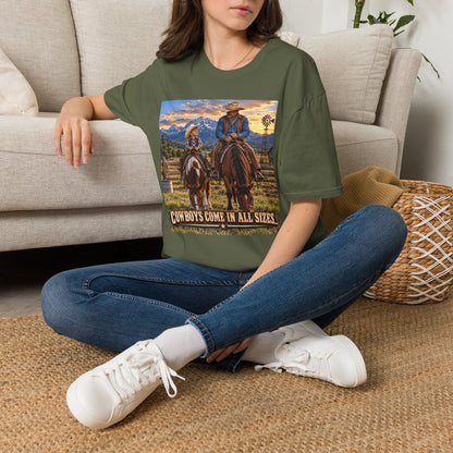 Cowboys Come in All Sizes T-Shirt — Father & Son Cowboy Western Tee