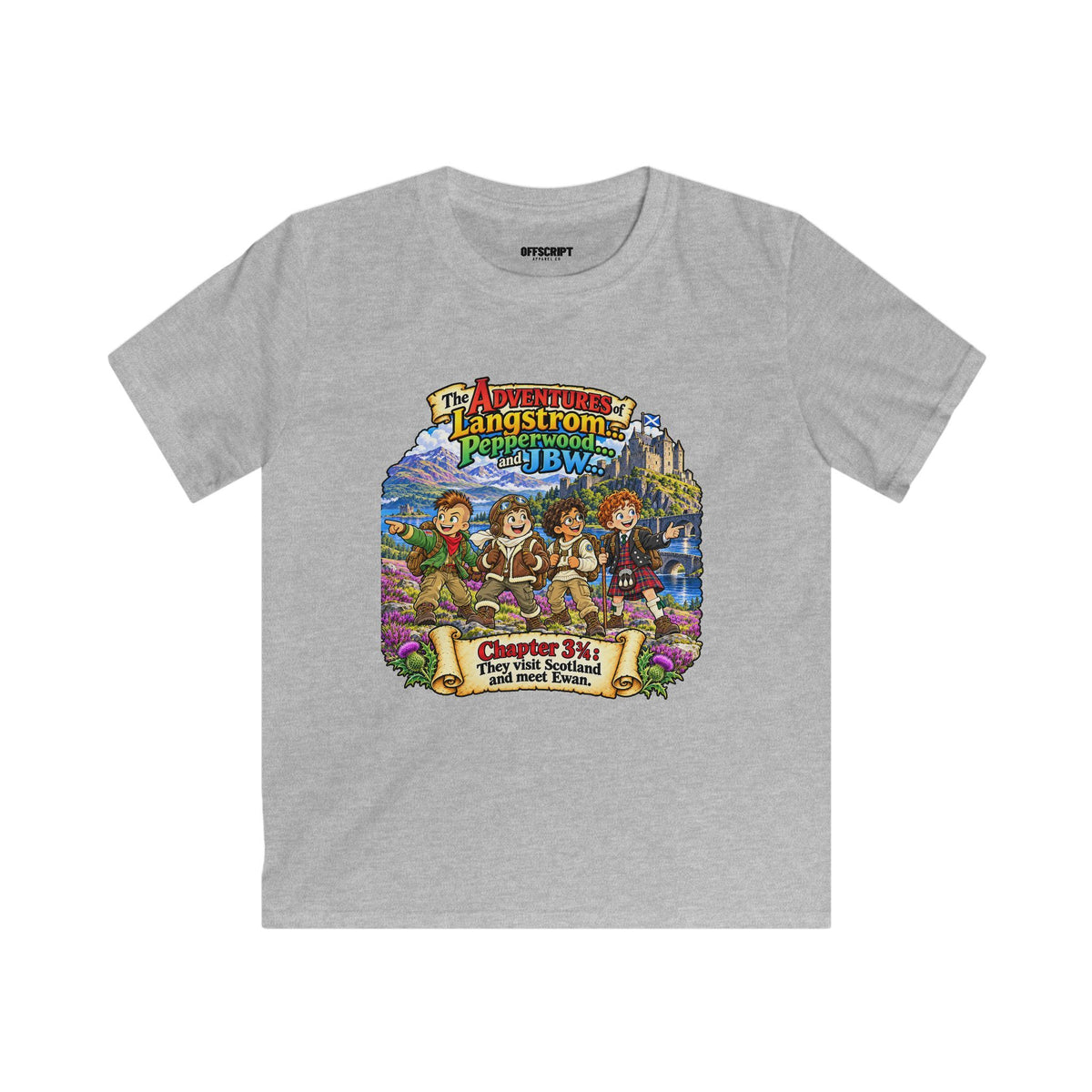 Kids Adventure Tee — 'The Adventures of Langstrom & Pepperwood' Illustrated Storybook Shirt