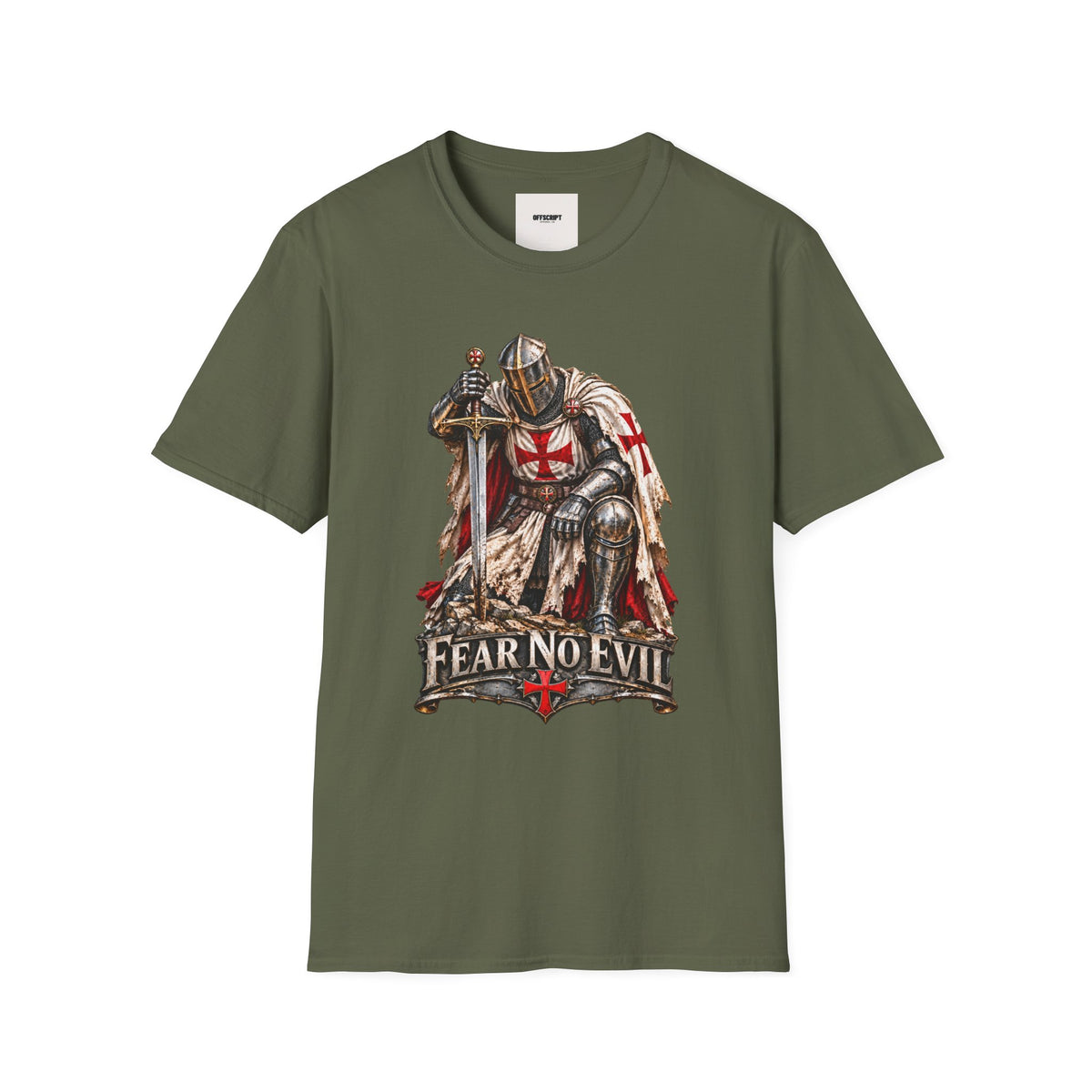 Knight T-Shirt — Fear No Evil Crusader Graphic Tee