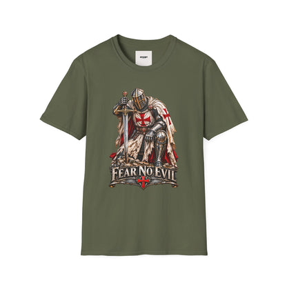 Knight T-Shirt — Fear No Evil Crusader Graphic Tee