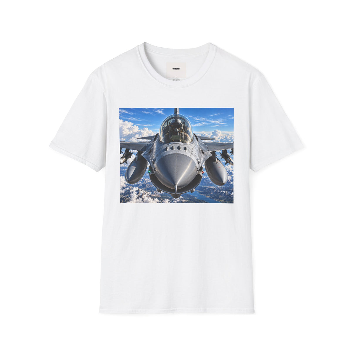 Fighter Jet Front View Tee — Military Aviation Pilot T-Shirt