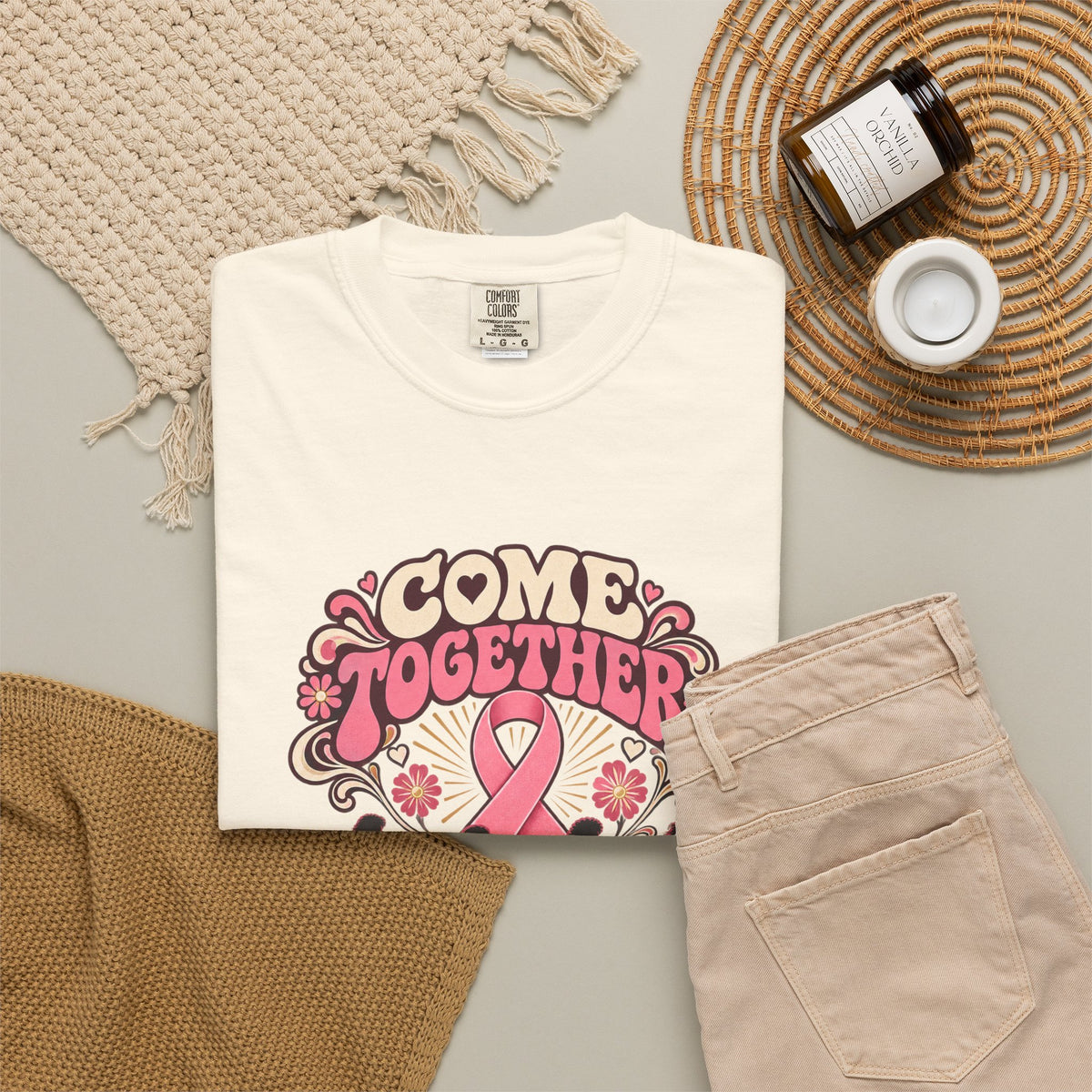 Breast Cancer Awareness 'Come Together for a Cure' T-Shirt