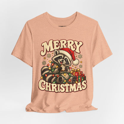 Merry Christmas Raccoon Tee