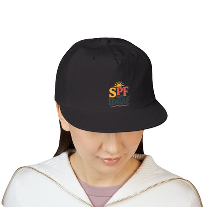 SPF IDGAF Surf Cap | Retro Sun Typography Hat