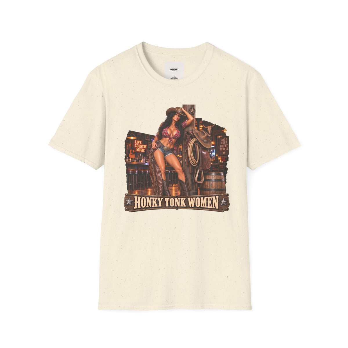 Honky Tonk Women T-Shirt — Retro Cowgirl Pinup Graphic Tee