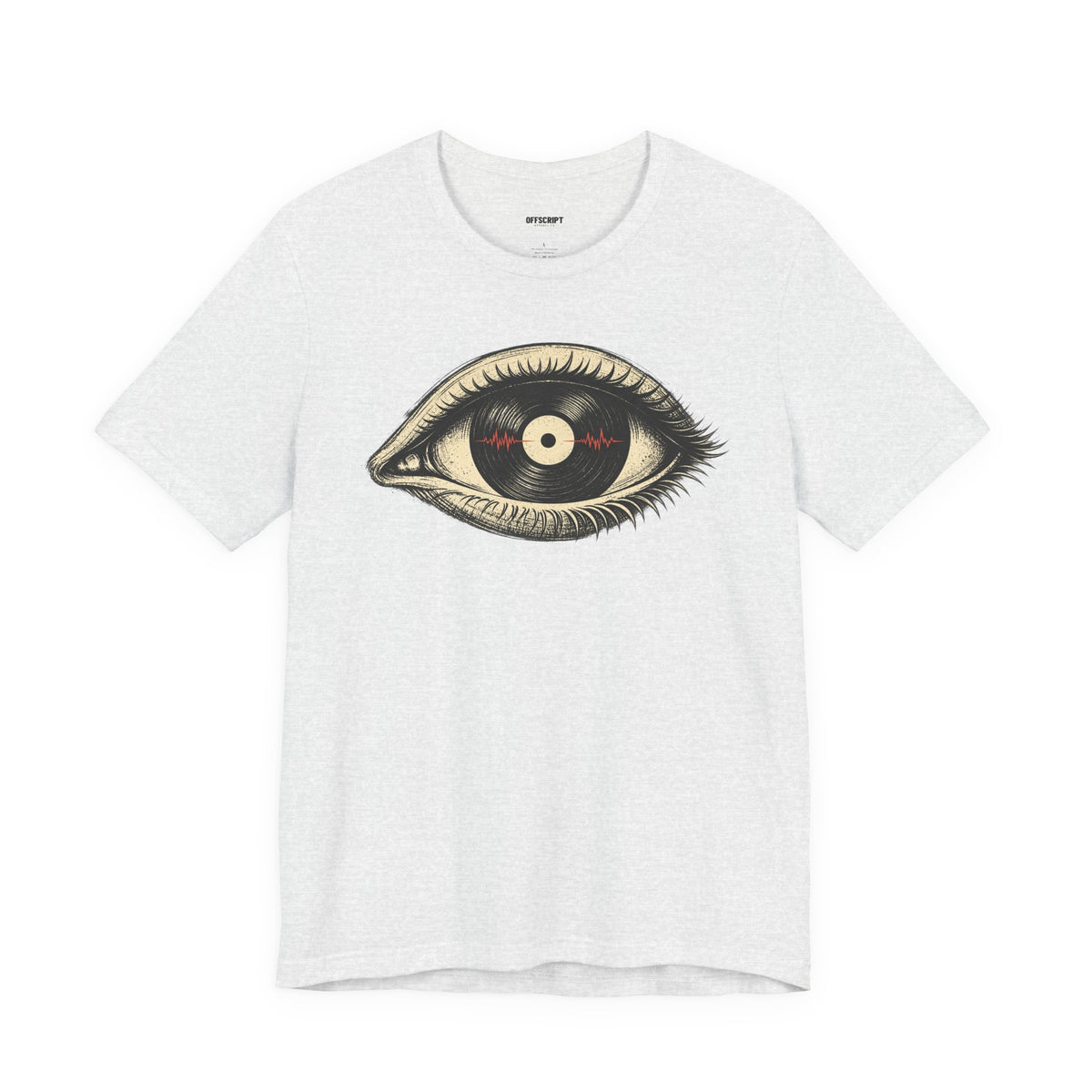 Graphic Tee — Vintage Vinyl Eye Illustration T‑Shirt