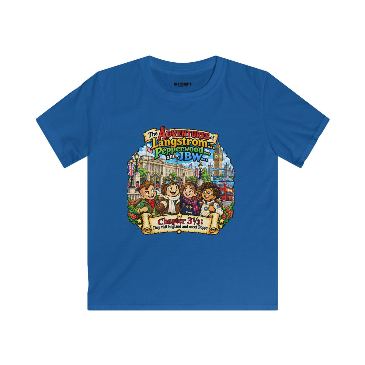 Kids T‑Shirt — 'The Adventures of Langstrom & Pepperwood' Vintage Storybook Design