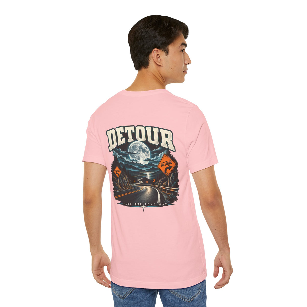 Detour Take the Long Way Road Trip Graphic T-Shirt
