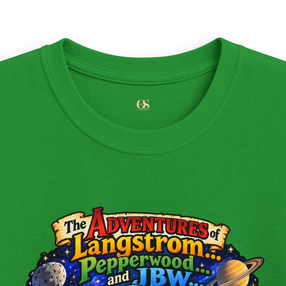 Kids Space Adventure Tee — 'The Adventures of Langstron, Pepperwood & JBW' Rocket Shirt