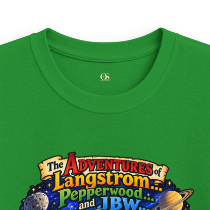 Kids Space Adventure Tee — 'The Adventures of Langstron, Pepperwood & JBW' Rocket Shirt