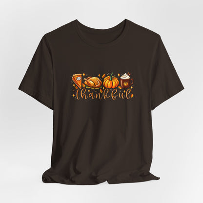 Thankful Harvest Tee — Thanksgiving Pumpkin & Pie Fall Shirt