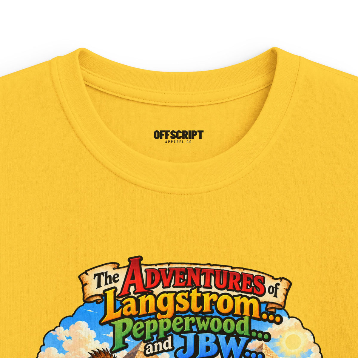 Kids Adventure T‑Shirt — "The Adventures of Langstrom & Pepperwood" Fantasy Design