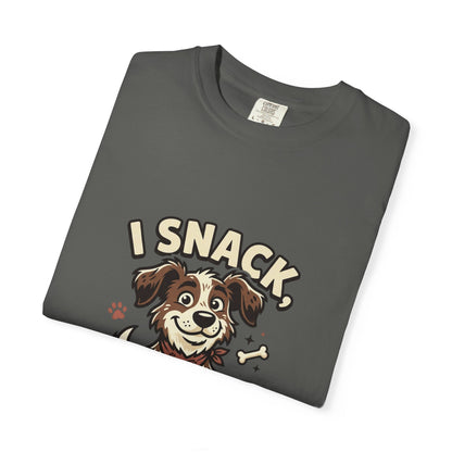 I Snack Therefore I Am Dog T-Shirt