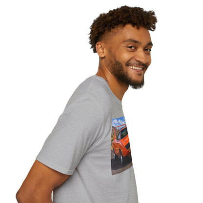 Classic Orange Muscle Car T-Shirt — Route 66 Roadtrip Tee