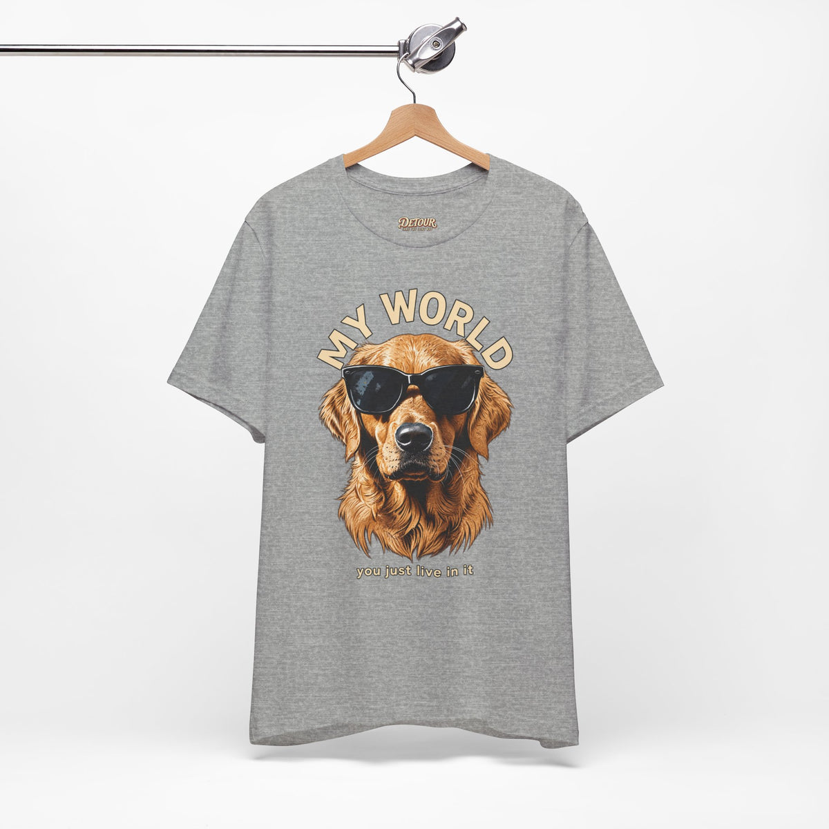 My World Golden Retriever Sunglasses T-Shirt