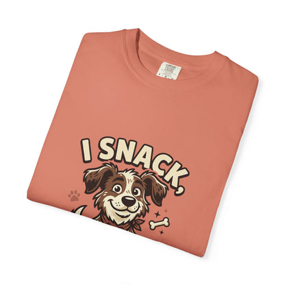 I Snack Therefore I Am Dog T-Shirt