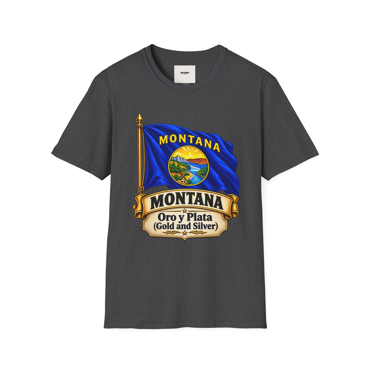 Montana Flag T-Shirt — State Seal "Oro y Plata (Gold and Silver)" Graphic Tee
