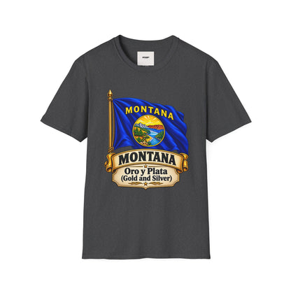 Montana Flag T-Shirt — State Seal "Oro y Plata (Gold and Silver)" Graphic Tee