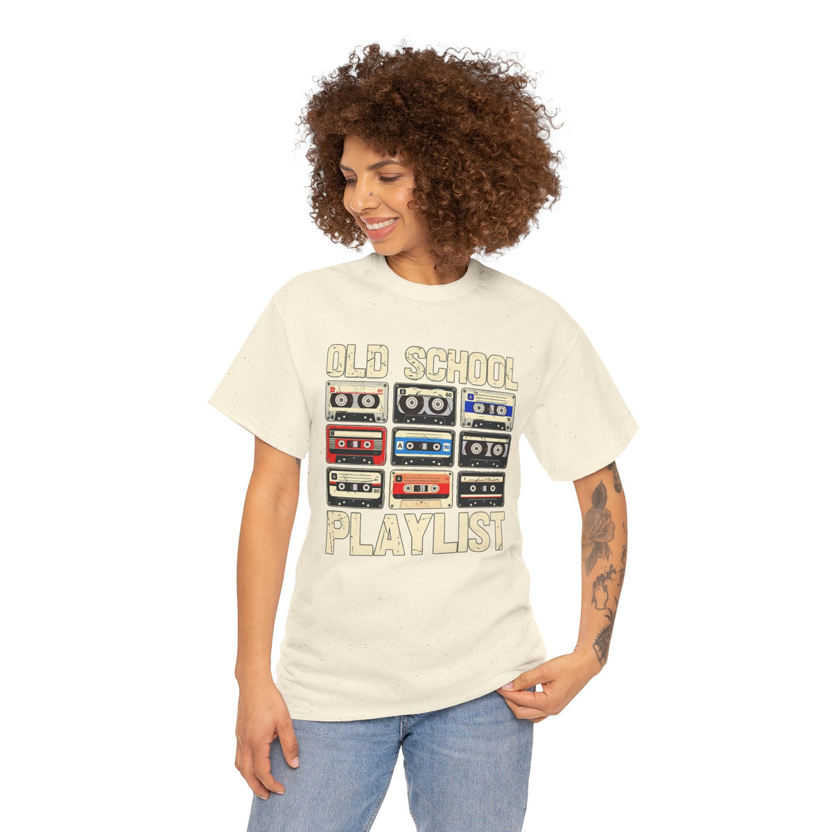 Old School Playlist Cassette Tape T-Shirt