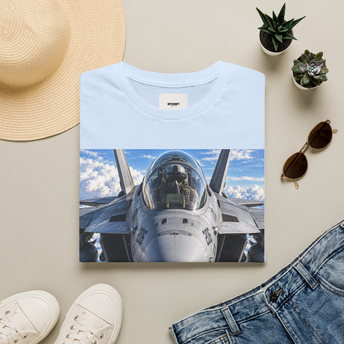 Fighter Jet Pilot Photo T-Shirt