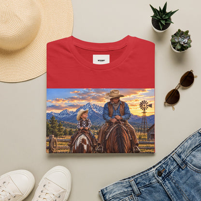Cowboys Come in All Sizes T-Shirt — Father & Son Cowboy Western Tee