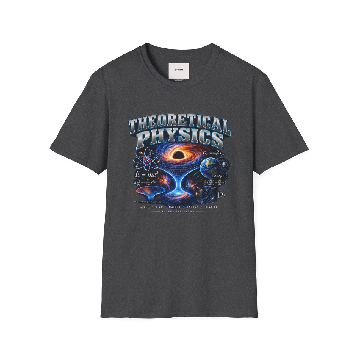 Theoretical Physics Graphic Tee — Science Galaxy Black Hole Design
