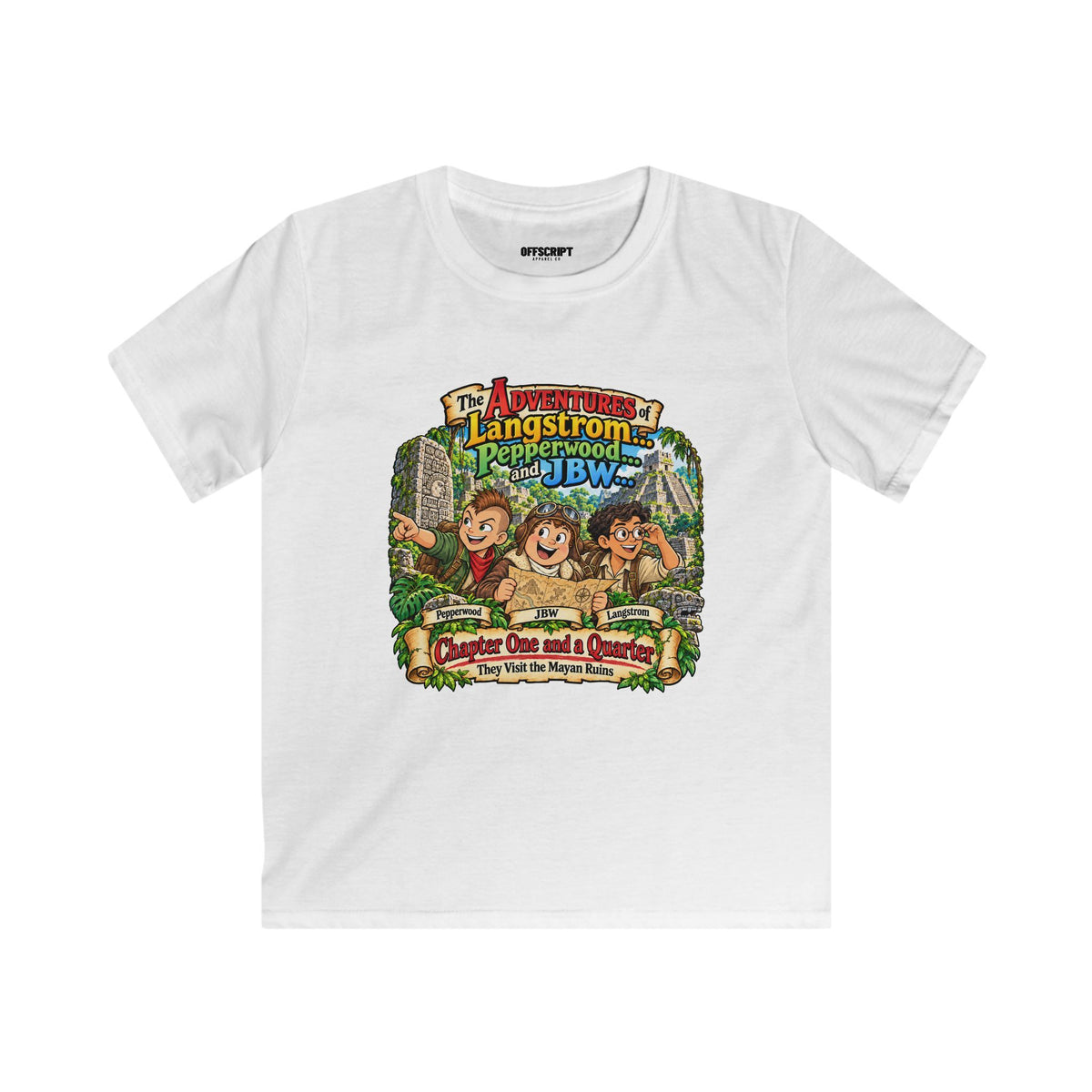 Kids Adventure T‑Shirt — "The Adventures of Langstrom & Pepperwood" Cartoon Tee