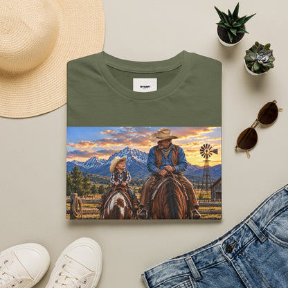 Cowboys Come in All Sizes T-Shirt — Father & Son Cowboy Western Tee