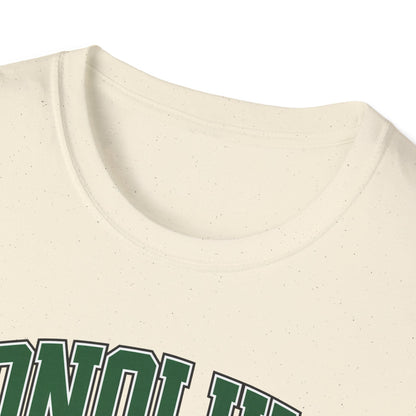 Honolulu Arch Logo T-Shirt — Vintage Collegiate Hawaii Tee
