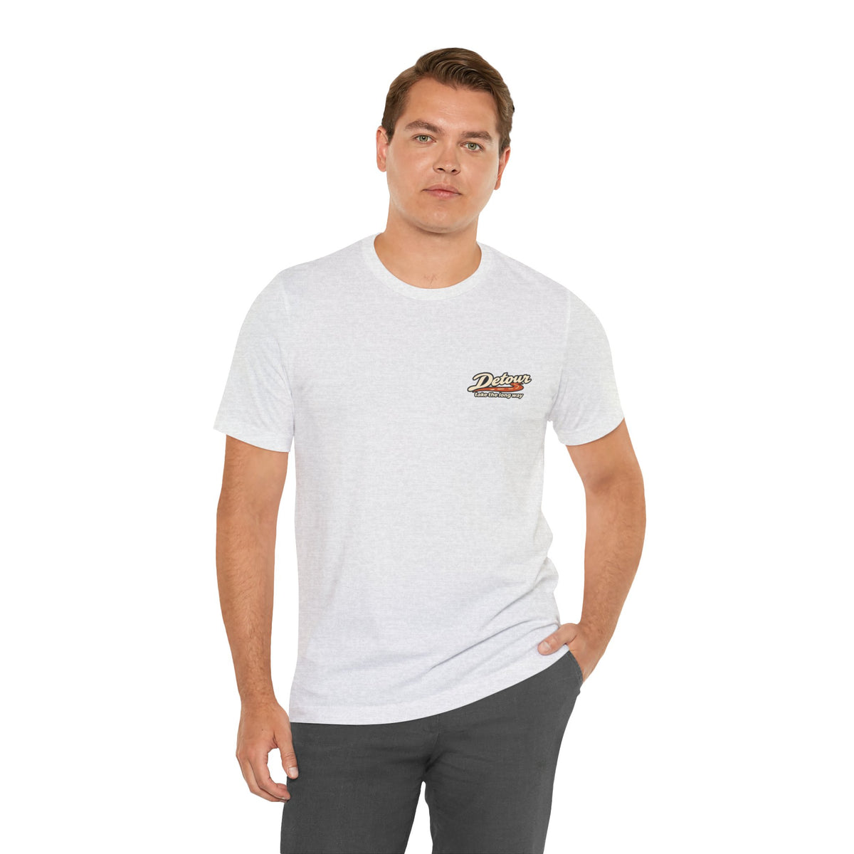 Detour Take the Long Way Road Trip Graphic T-Shirt