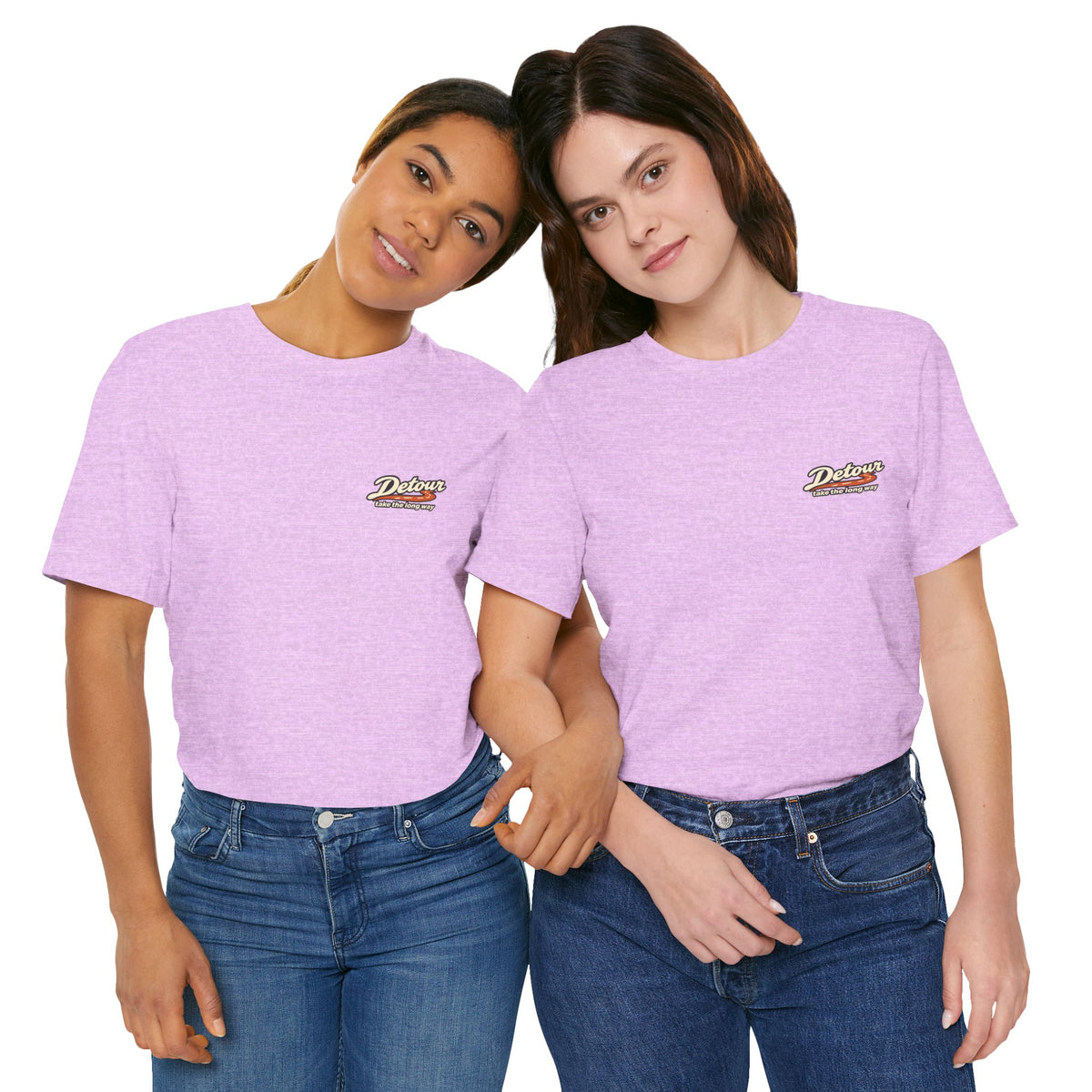 Detour Take the Long Way Road Trip Graphic T-Shirt