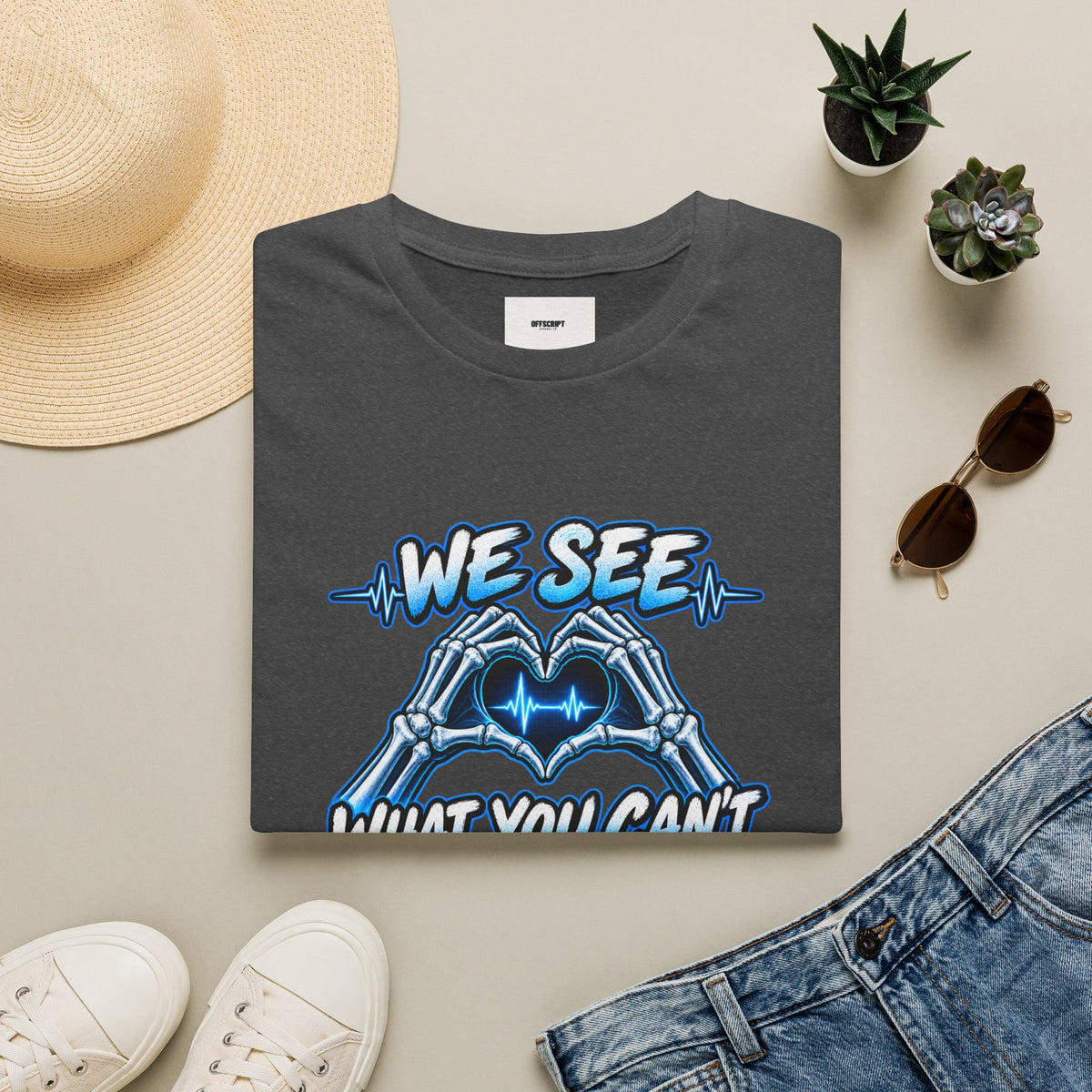 T-Shirt — “We See What You Can’t” Cardiac Tech Heartbeat Design