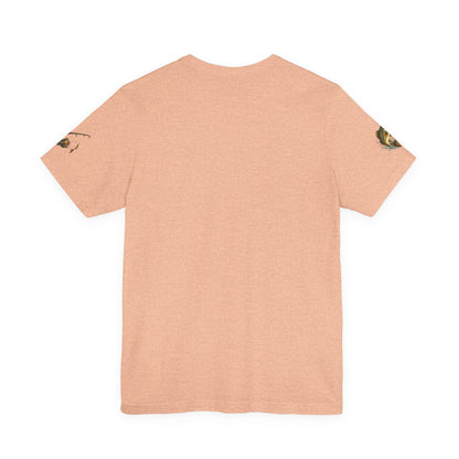 Sunset Lake Fishing T-Shirt — Mountain Boat Fishing Graphic Tee