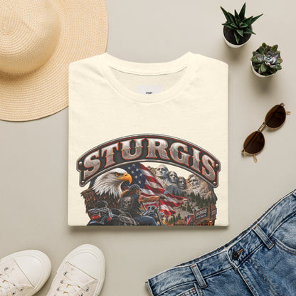 Sturgis Bike Week T-Shirt — American Eagle & Mount Rushmore Motorcycle Tee