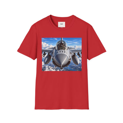 Fighter Jet Front View Tee — Military Aviation Pilot T-Shirt