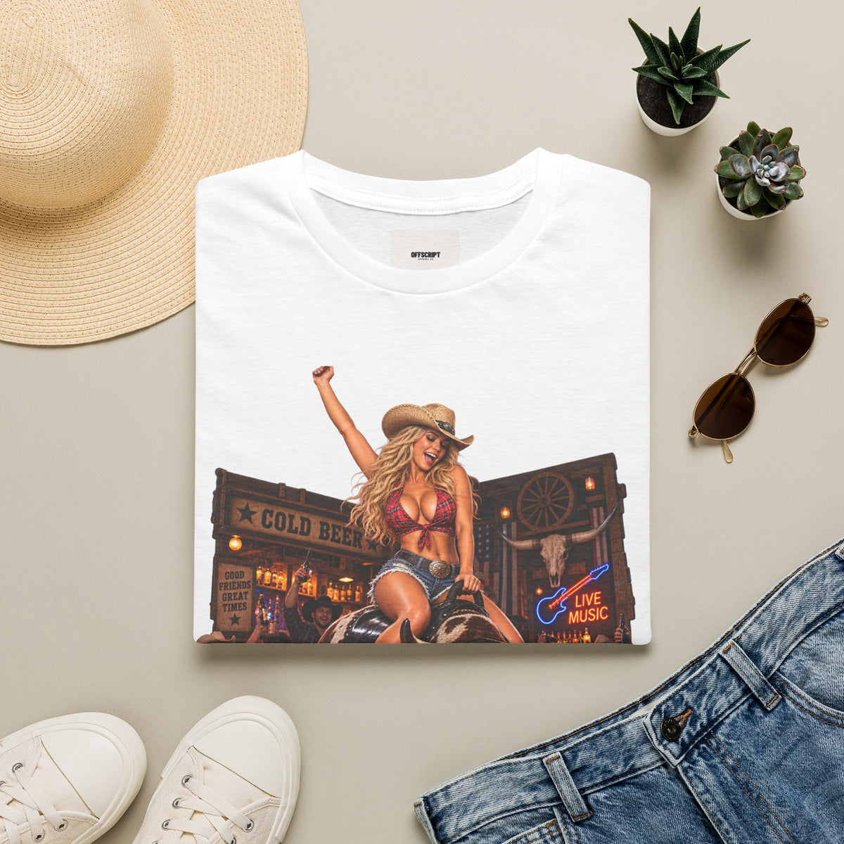 Honky Tonk Women T-Shirt — Retro Cowgirl Rodeo Graphic Tee